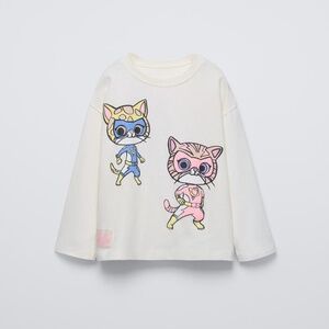 Zara Superkitty Longsleeve Tshirt. 4T